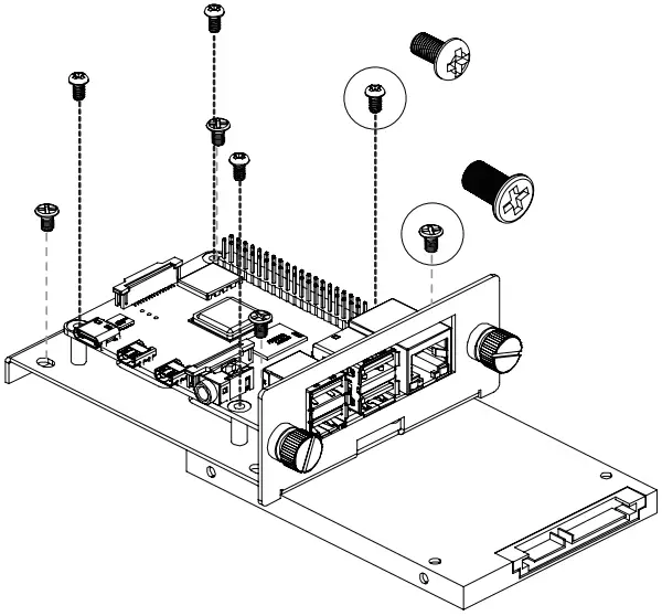 UCTRONICS U6264 1U Raspberry Pi Rack Mount A06