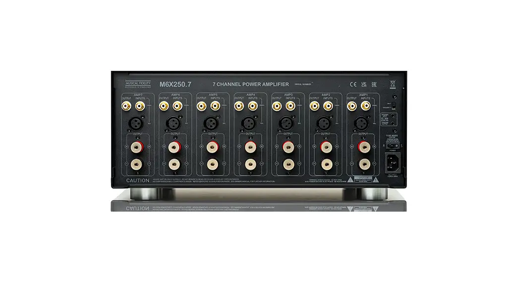 Musical Fidelity M6x 250.7 7 Channel Power Amplifier Instruction Manual