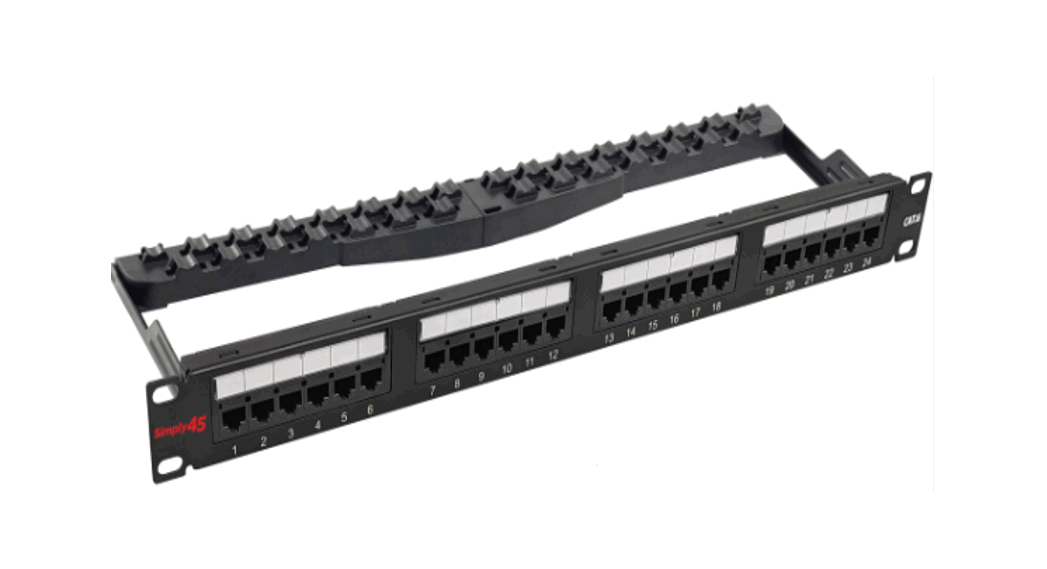 Simply45 S45-2624 24 Port Loaded Patch Panel Instructions
