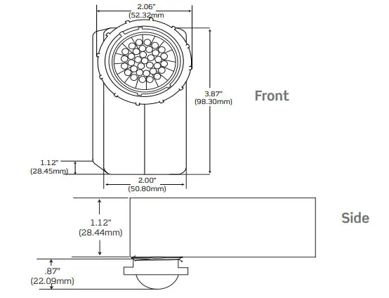 LEVITON OSF20 Fixture Mount PIR Outdoor Integral Luminaire Occupancy Sensor - Figure 1