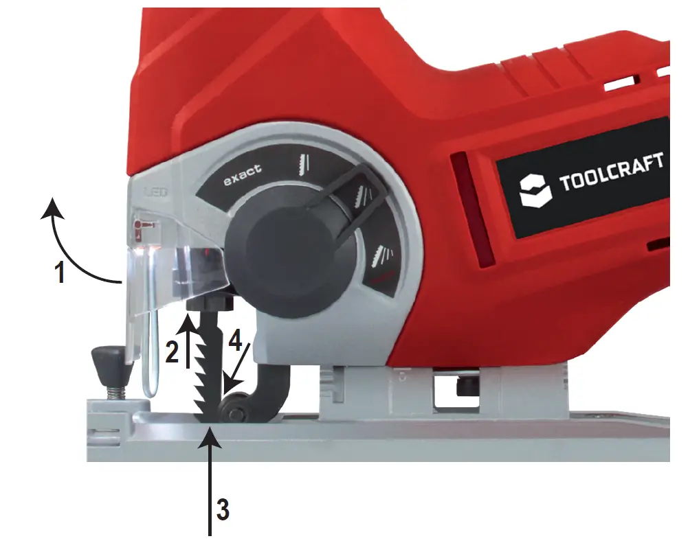 TOOLCRAFT 2489339 Cordless Jigsaw AST-65 5