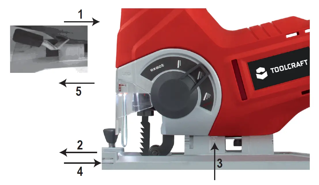 TOOLCRAFT 2489339 Cordless Jigsaw AST-65 6