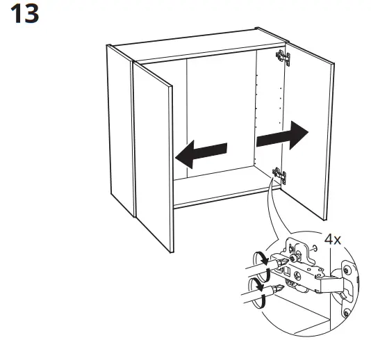 IKEA ENHET wall cb with 2 shelves - figure 11