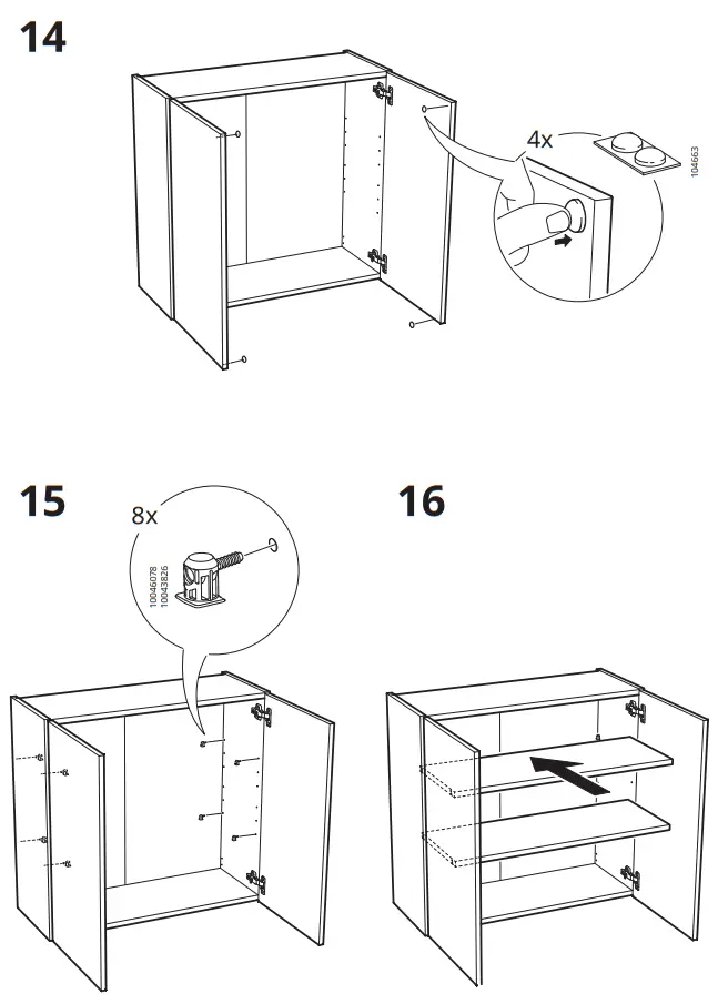 IKEA ENHET wall cb with 2 shelves - figure 13