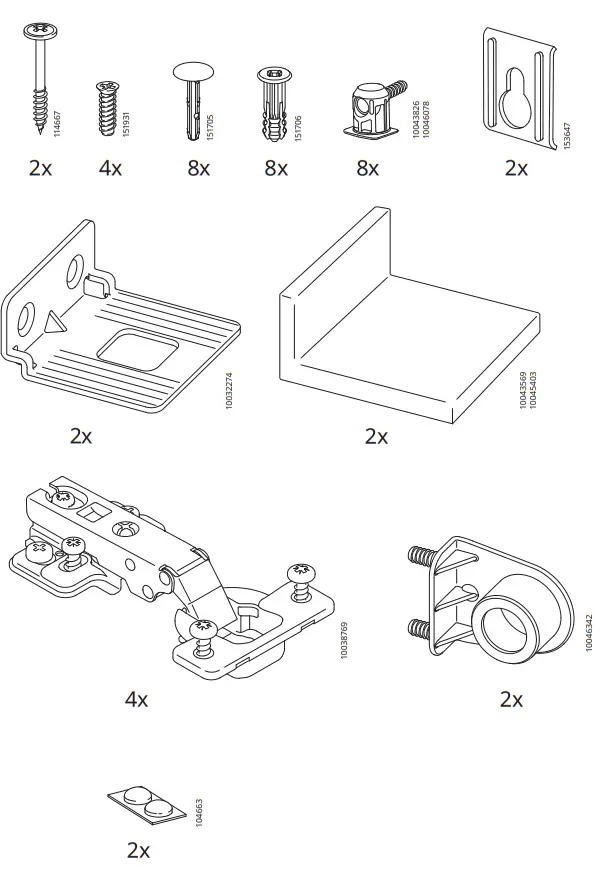 IKEA ENHET wall cb with 2 shelves - figure 2