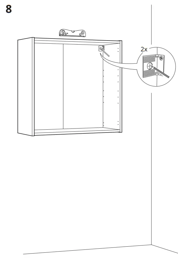 IKEA ENHET wall cb with 2 shelves - figure 7