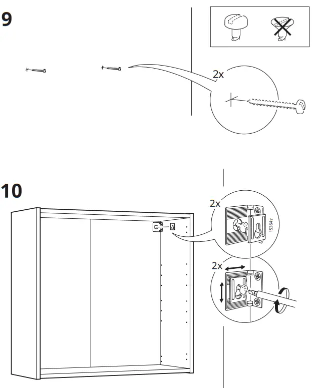 IKEA ENHET wall cb with 2 shelves - figure 8+