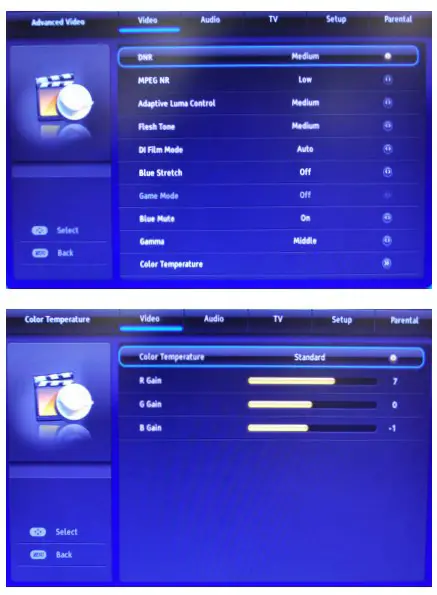 Advanced Video Settings