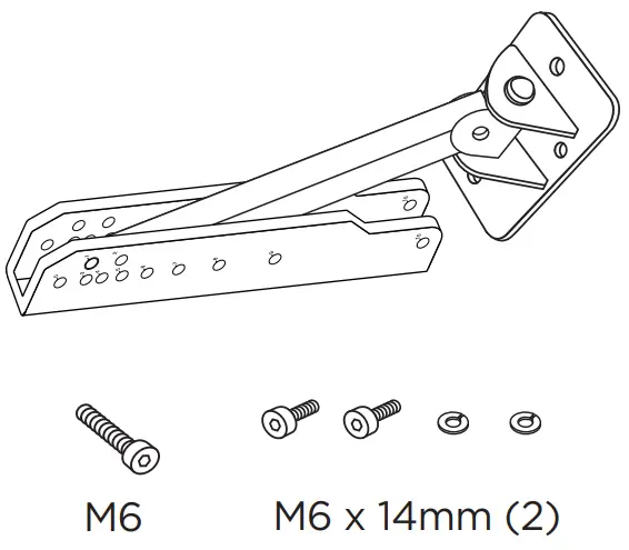 BOSE WMB2 MA12 Pitch Lock Upper Bracket - Indhold