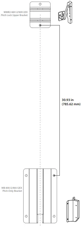BOSE WMB2 MA12 Pitch Lock Upper Bracket - MA12EX