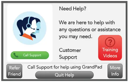 Consumer Cellular Grand Pad - HELP BUTTONS