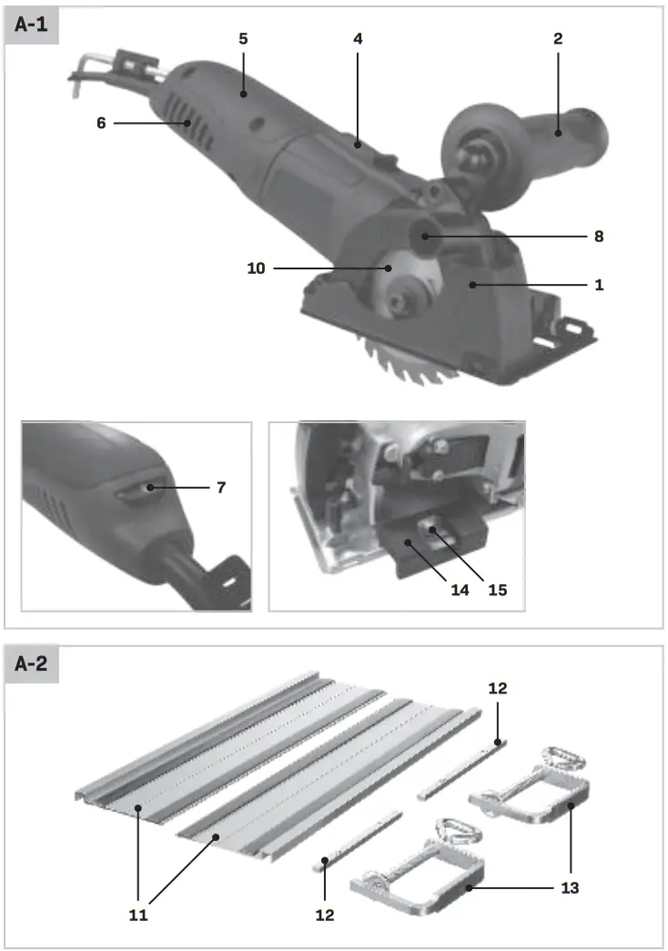 VONROC S CS503AC Mini Plunge Saw - fig