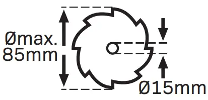 VONROC S CS503AC Mini Plunge Saw - icon 6