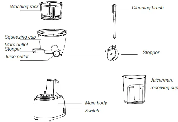 VEGA 118440011 Slow Juicer Extractor - 2