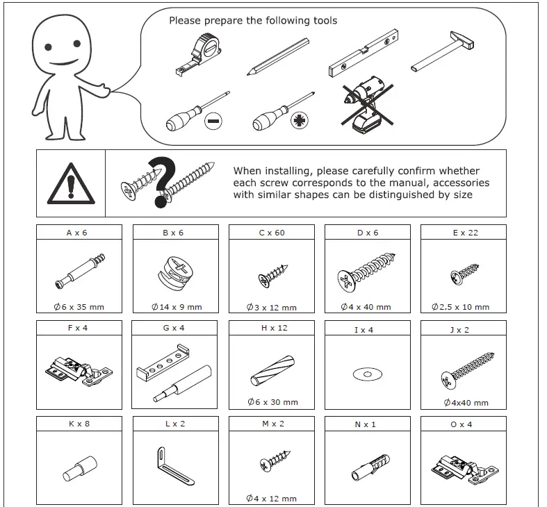 FUFU&GAGA LJY-KF020283-01 4-Door Storage Dining Buffet 1