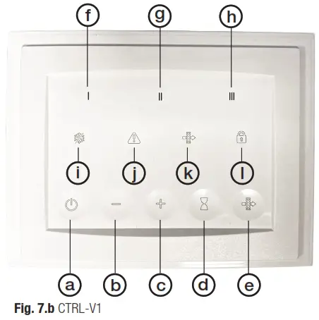 aerauliqa QR120P W Heat Recovery Ventilation Unit - speed operation