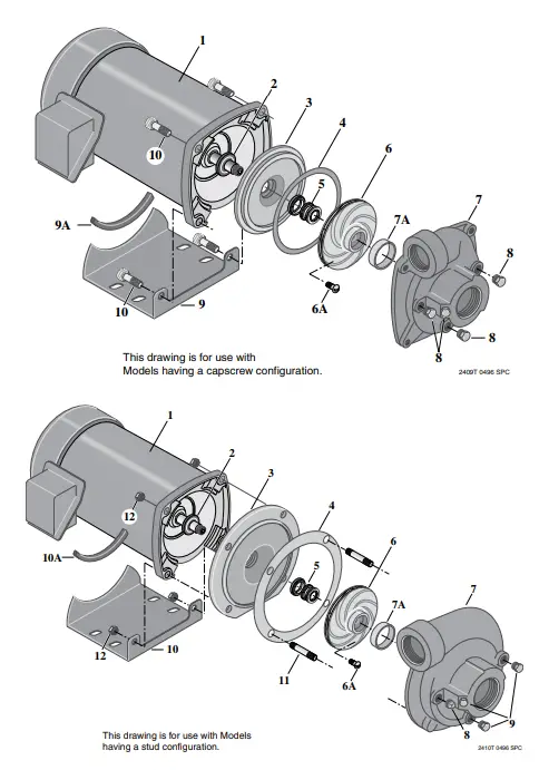 PENTAIR Sta-Rite 60 Cycle “J” And “Jb” Series Centrifugal Pumps With Tefc Motors 6