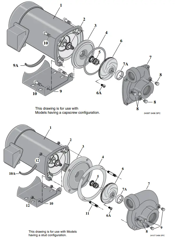PENTAIR Sta-Rite 60 Cycle “J” And “Jb” Series Centrifugal Pumps With Tefc Motors 7