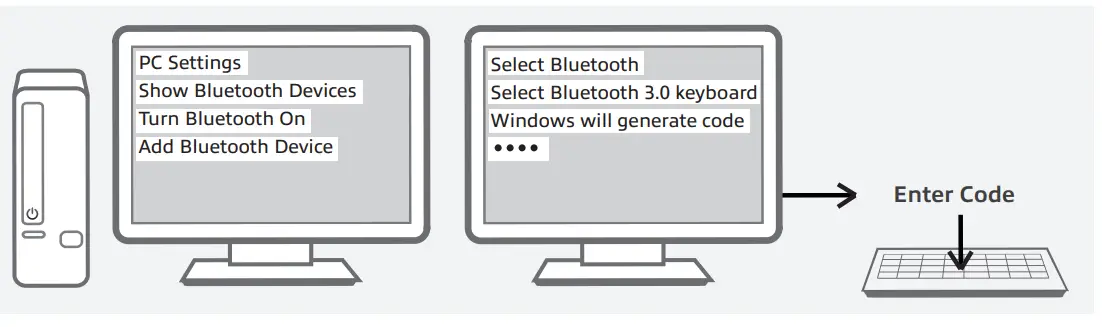 eWent EW3163 Ultra slim Bluetooth Keyboard - Fig