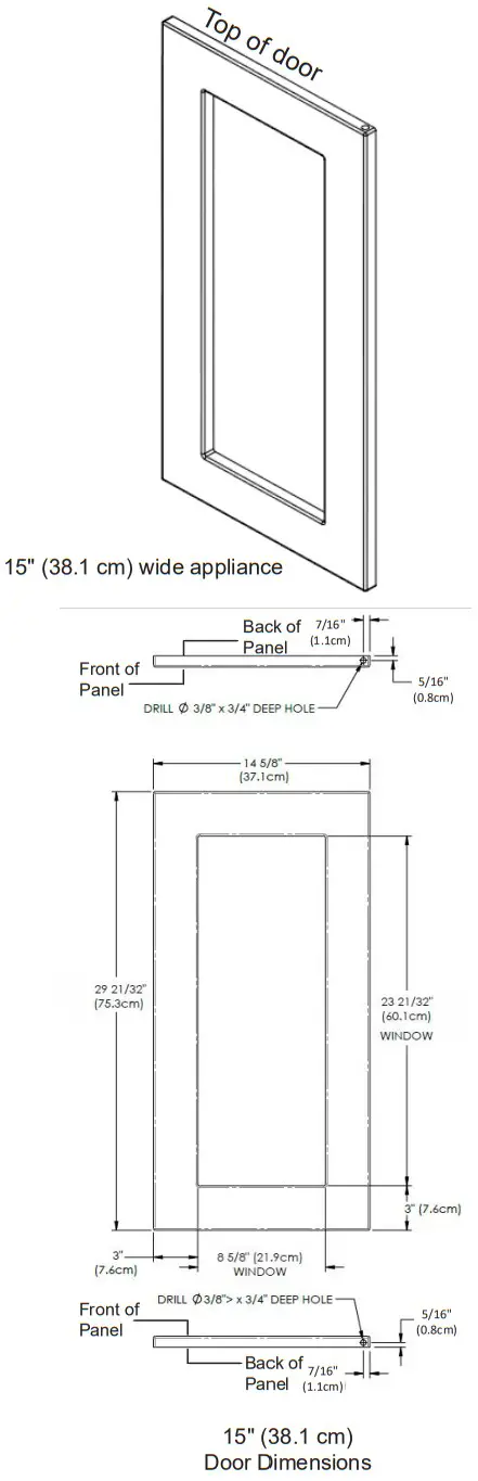 MARVEL MLCL215-IS01A 15 Inch Built-In Undercounter Refrigeration - Fig 2