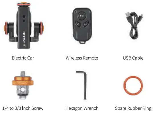 NEEWER-DL100-3-Wheels-3-Speed-Wireless-Video-Camera-Autodolly-with-Remote-Control-FIG-1