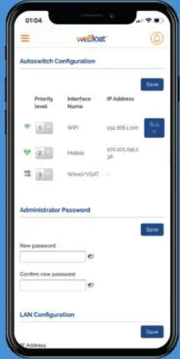 GLOMEX WeBBoat 4G Lite EVO High Speed Antenna 11