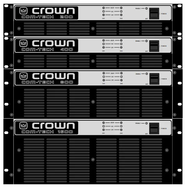 Crown Com-Tech 200 Stereo Power Amplfiier