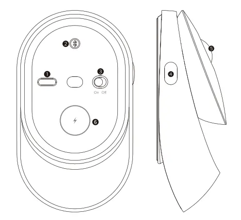 rapoo 9750M Wireless Keyboard and Mouse - button