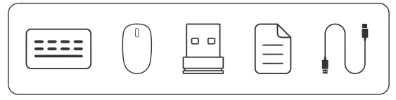 rapoo 9750M Wireless Keyboard and Mouse - package