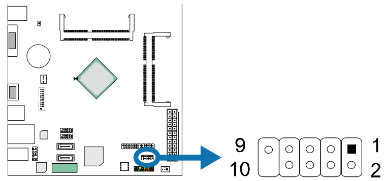 BIOSTAR J3160NH Intel Celeron Motherboard - Port Connector