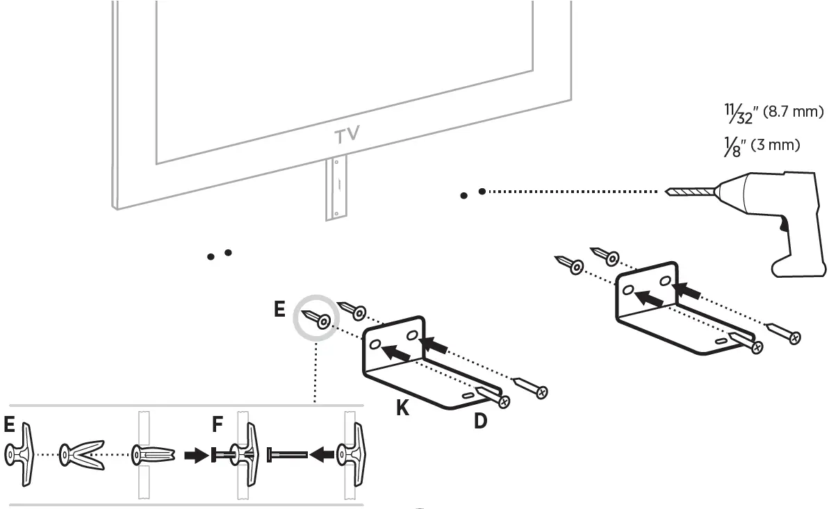 BOSE 806657 Soundbar Wall Bracket 011
