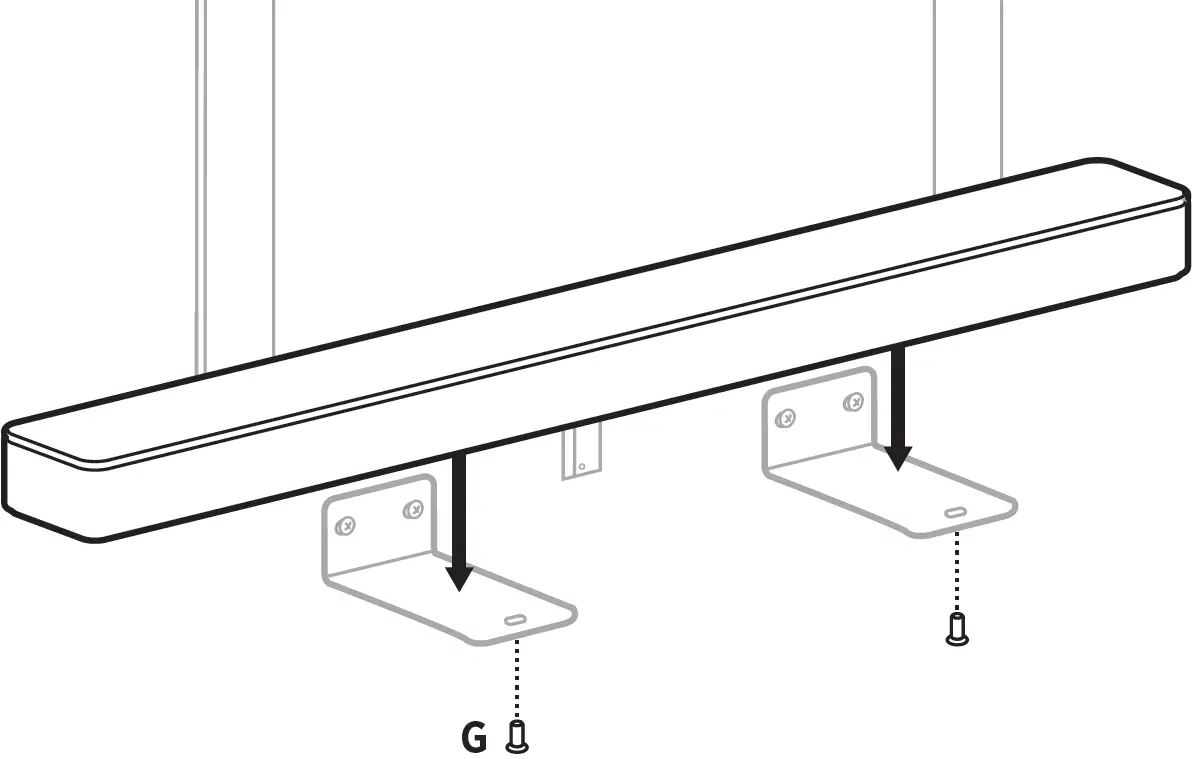 BOSE 806657 Soundbar Wall Bracket 014