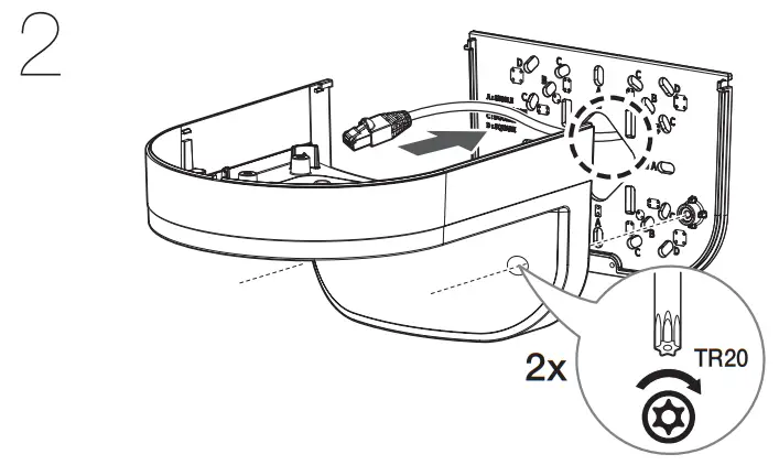 Hanwha Techwin SBP 160WMW1 Wall and Pole Mount - Accessory 1