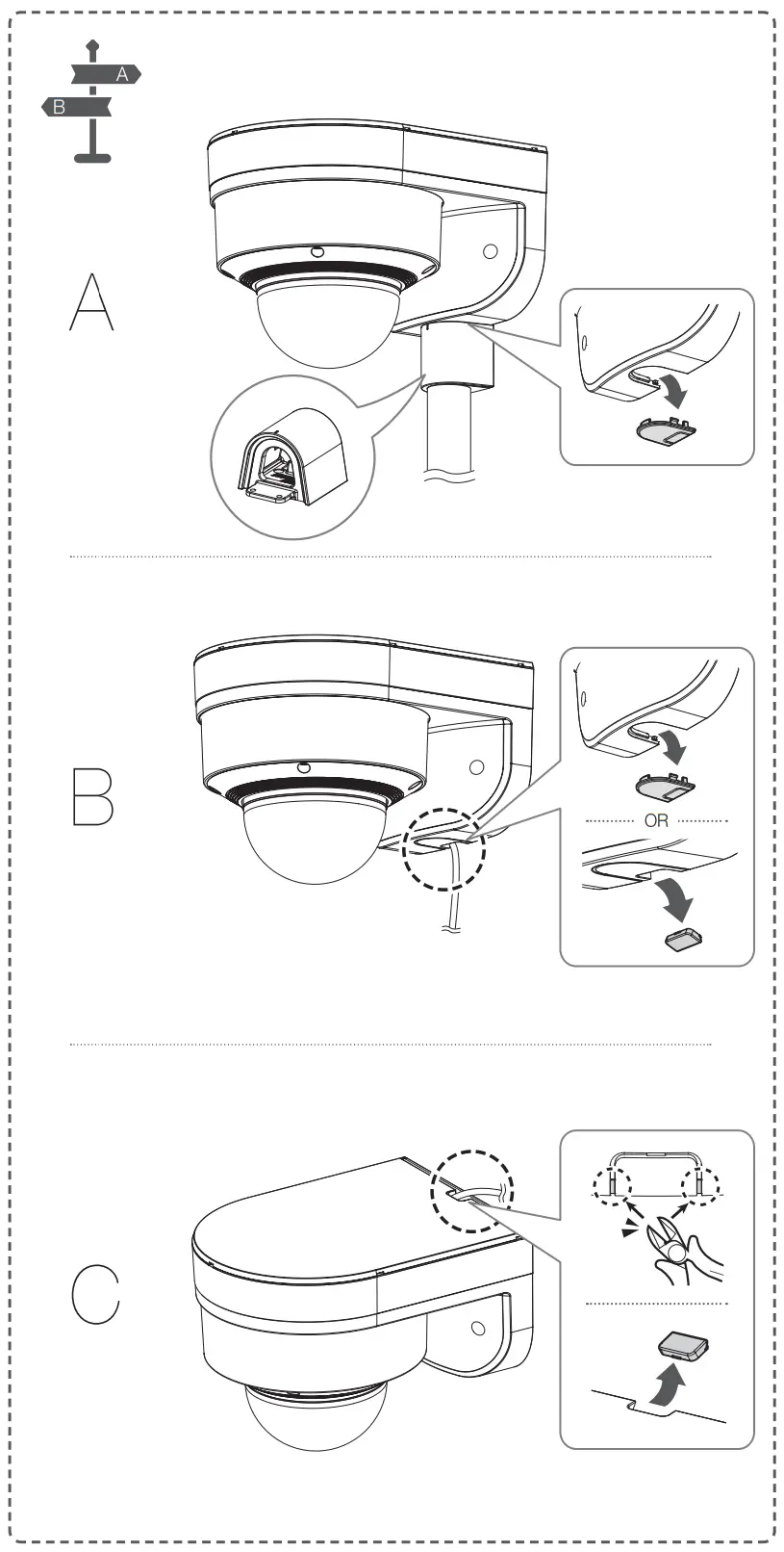 Hanwha Techwin SBP 160WMW1 Wall and Pole Mount - fig1