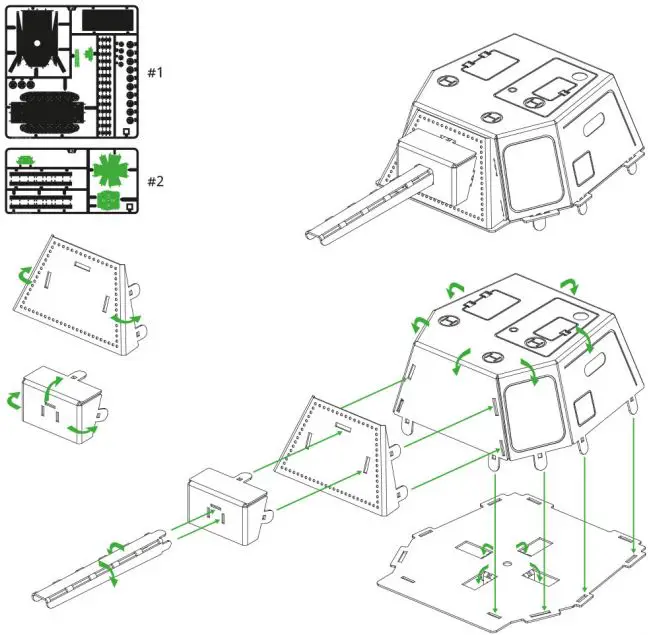 METAL TIME T67 3D Metal Model Building Kit-FIG4