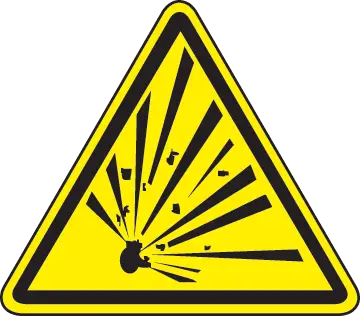 Explosion warning icon