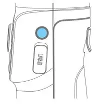 FEIYUTECH Vlog Pocket 2 Foldable Smartphone Gimbal - Power button