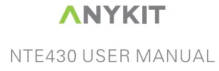 ANYKIT NTE430-AS USB Otoscope Ear Scope Camera User Manual