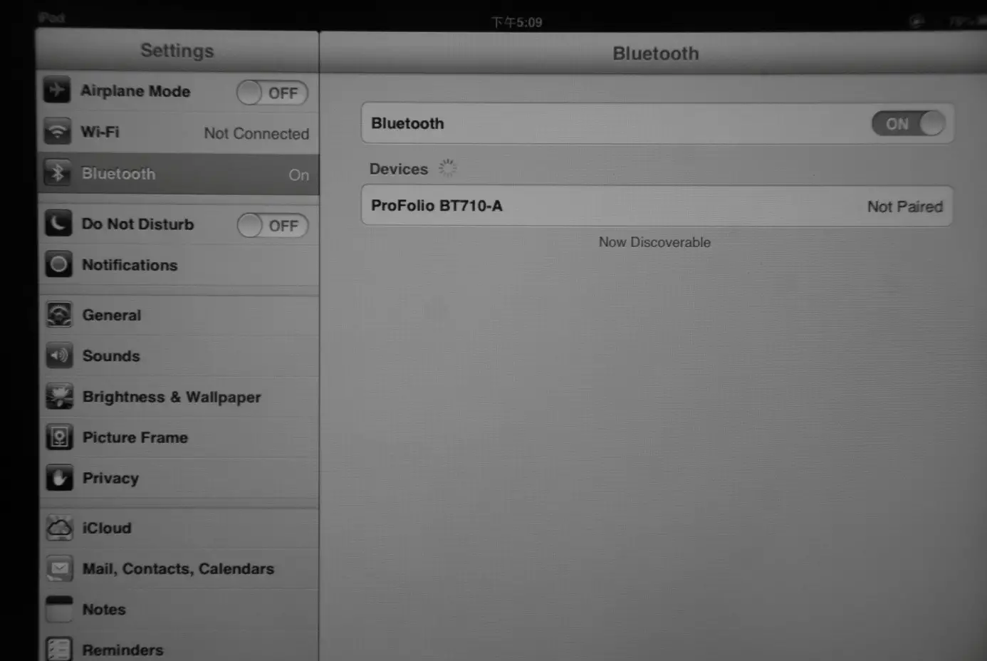 ProFolio BT710 Notebook Style Bluetooth Keyboard - Keyboard Pairing Connection