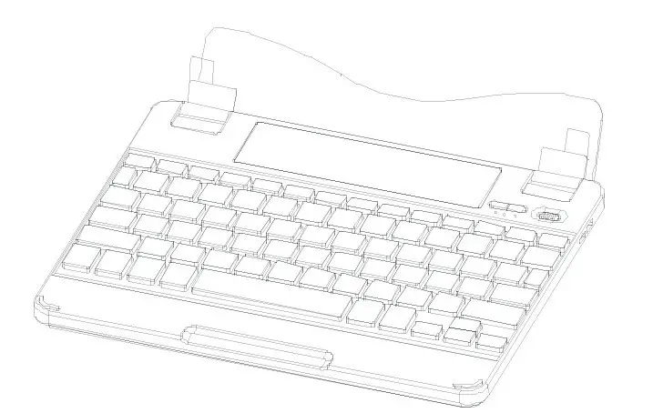 ProFolio BT710 Notebook Style Bluetooth Keyboard - iPad with the Protective iPad Cover 1