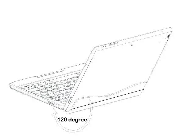 ProFolio BT710 Notebook Style Bluetooth Keyboard - iPad without the Protective iPad Cover 3