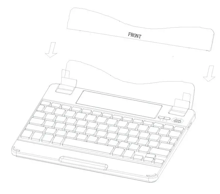 ProFolio BT710 Notebook Style Bluetooth Keyboard - iPad without the Protective iPad Cover