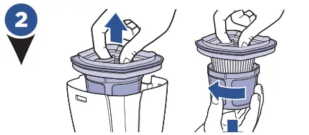 Bissell 2389 Series Powerlifter - Replacing the Filter 2