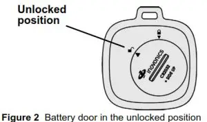 inovonics EN1221S-60 Waterproof Pendant-Battery Installation