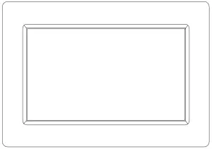 DENVER PFF-710WHITE MK3 Digital WiFi Photo Frame-- Photo Frame