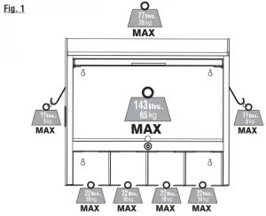 RYOBI Hanging Wall Cabinet STH401 - fig