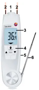 testo 104 IR BT Combined infrared and penetration thermometer - figure 3