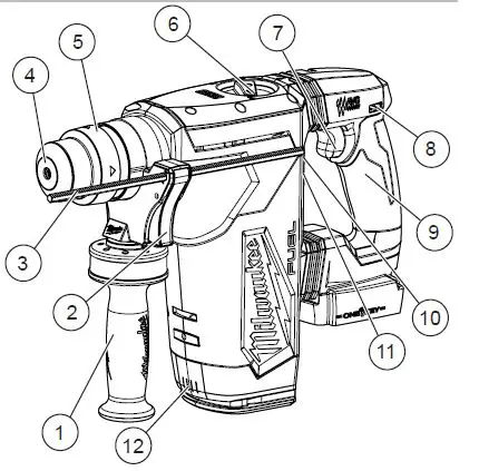 milwaukee 2915-20 M18 Fuel 1-1 8 Inch SDS Plus Rotary Hammer fig1