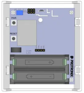 PROTRONIX NLB CO2 RH T 5 IQRF Battery Sensor with IQRF - Bonding button