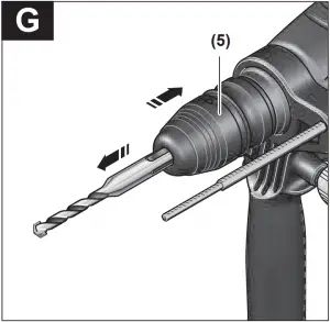 BOSCH PBH Hammer drill Instructions G